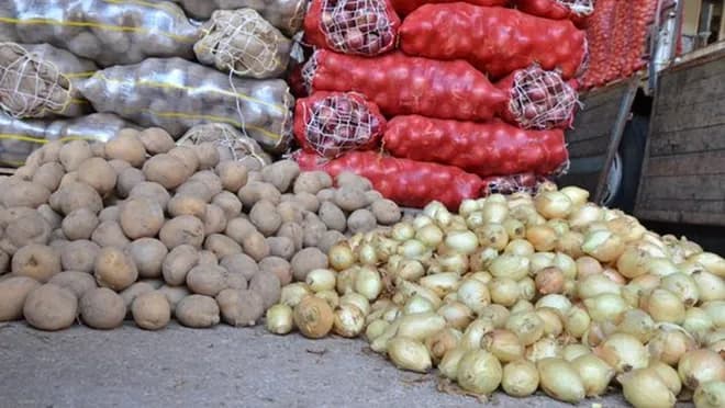 Potato and onion exports were restricted