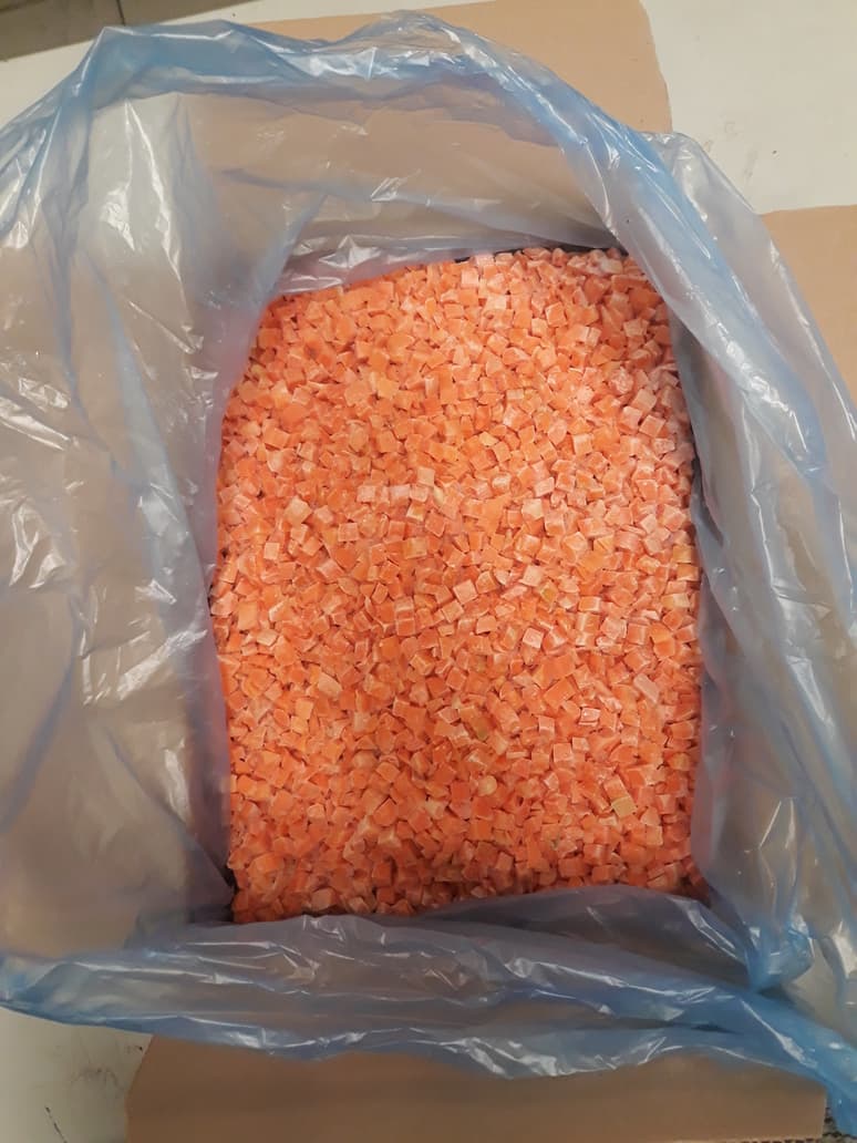 IQF carrot dices 10mm