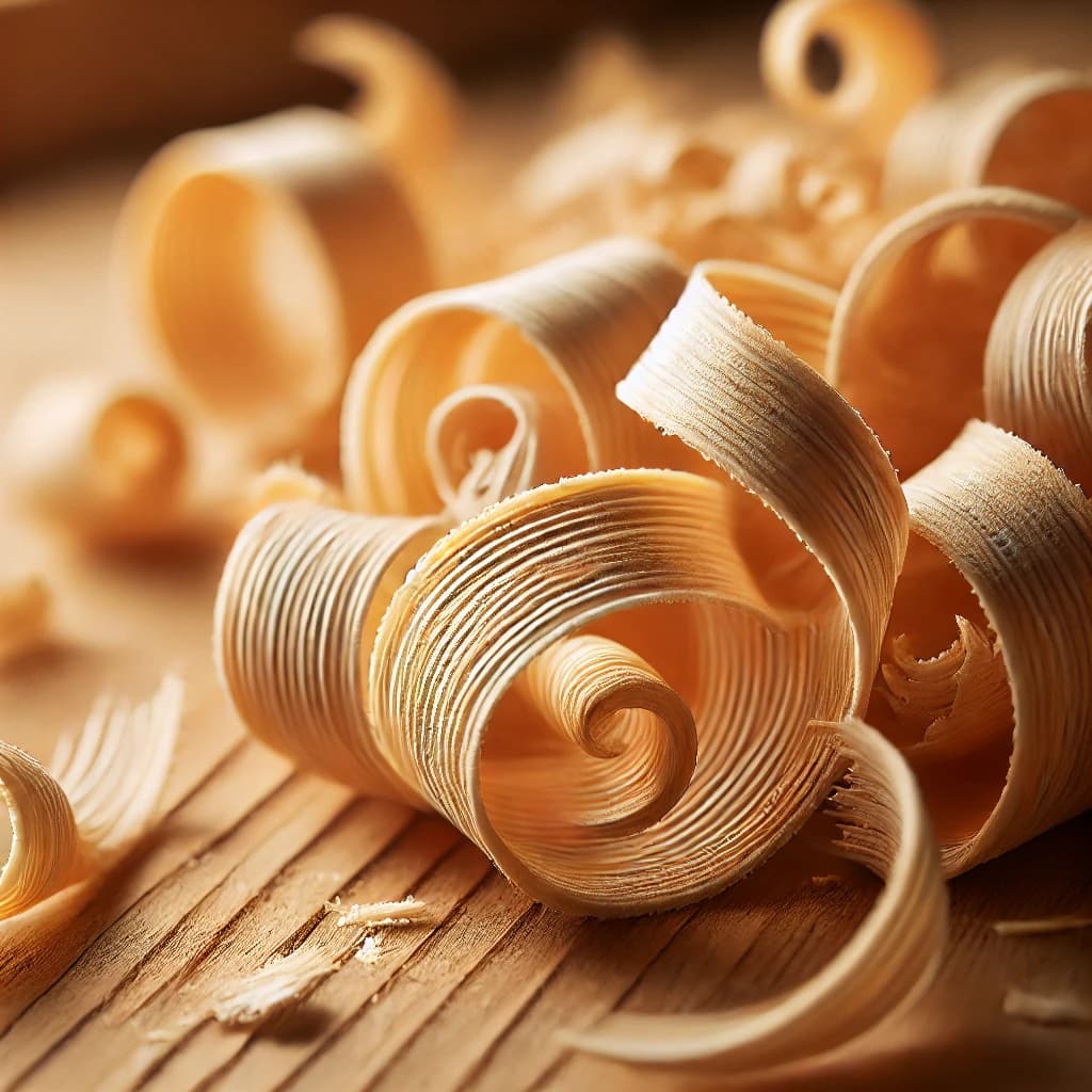 Pine wood shavings