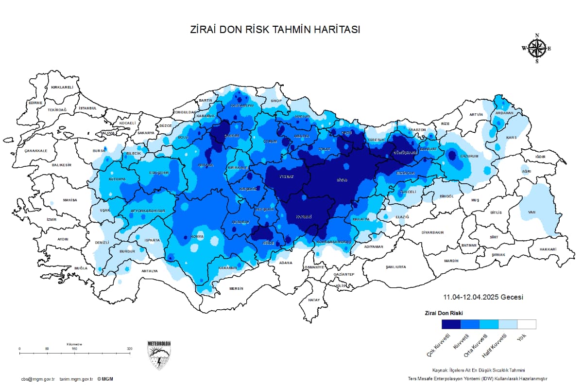 risk of agricultural frost continues across the country