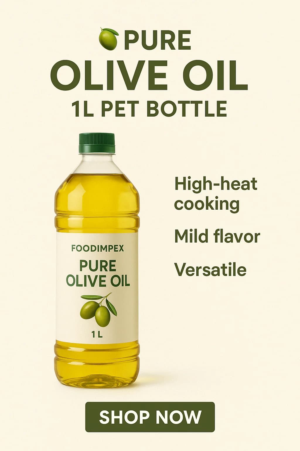 Pure Olive Oil 1L pet bottle